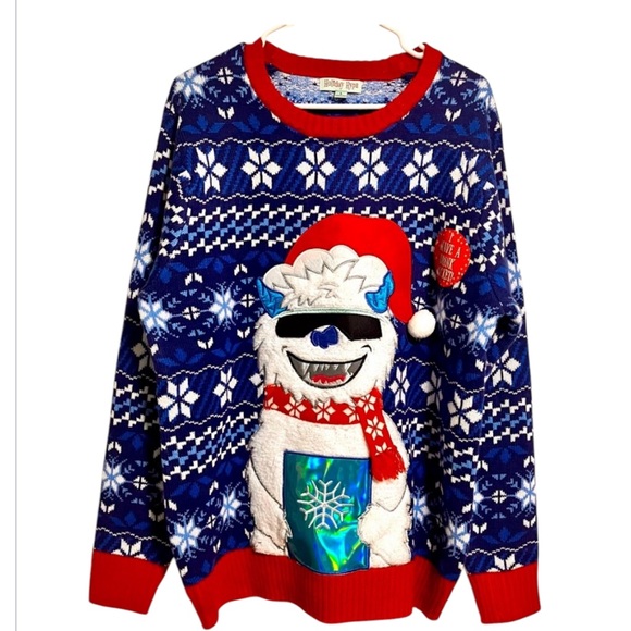 Ugly Christmas Sweater Other - Holiday Hype Ugly Christmas Sweater Large drink holder